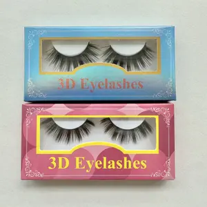 Faux Mink 3D Matte False Eyelashes, 'Matte Velvet', 16 mm, Includes 1 Pair Of Lash, Easy to Apply, Reusable Strip Lashes, Two types of random sending