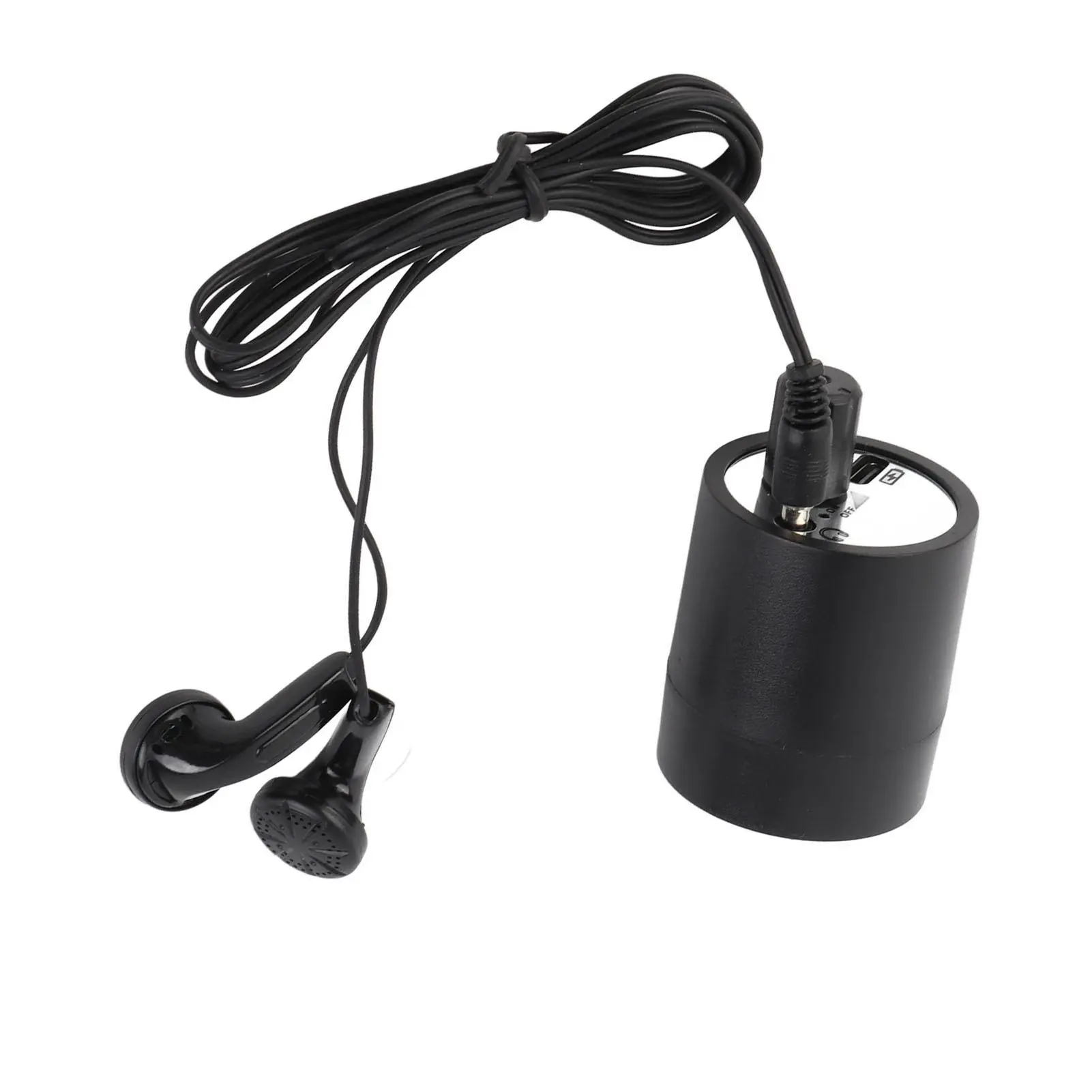 High-Strength Iron-Steel Through-Wall Electronic Audio Sound Induction Amplifier with Earphones - Plastic Voice Listening Detector for Pipe Water-Oil Leakage Monitoring, Audios
