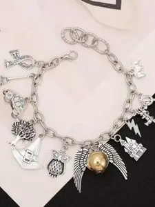 Punk Style Multi-element Charm Bracelet, Fashionable Witchy Jewelry for Women & Girls, Trendy All-match & Exquisite Jewelry for Birthday Gift, Stackable Bracelet