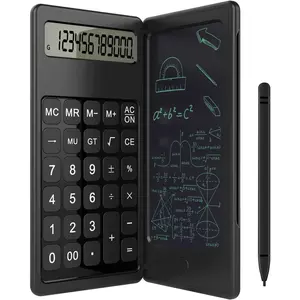 Doodle Pad Calculators,  Calculator with Writing Tablet & 6 LCD Display, 12 Digit  Board Drawing/Memo Pads
