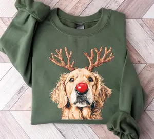 Christmas Golden Retriever Sweatshirt, Christmas Dog Sweatshirt, Golden Mom Shirt, Holiday Dog Sweater, Dog Mom Gift, Dog Lover Gifts