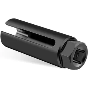 Oxygen Sensor Socket with Side Wire Cutout 1/2" Drive by 7/8" 6-Point O2 Sensor Fit All Vehicles for O2 Removal and Installation Offset Oxygen Sensor Socket Car Accessories (9mm)