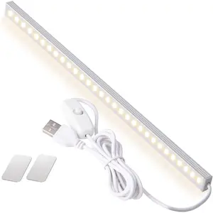 Kitchen Lights Closet Lights LED Light Bar Under Counter Light Fixtures with USB Powered LED Light Bar for Room Under Counter Lighting Work Tables Student Dormitory