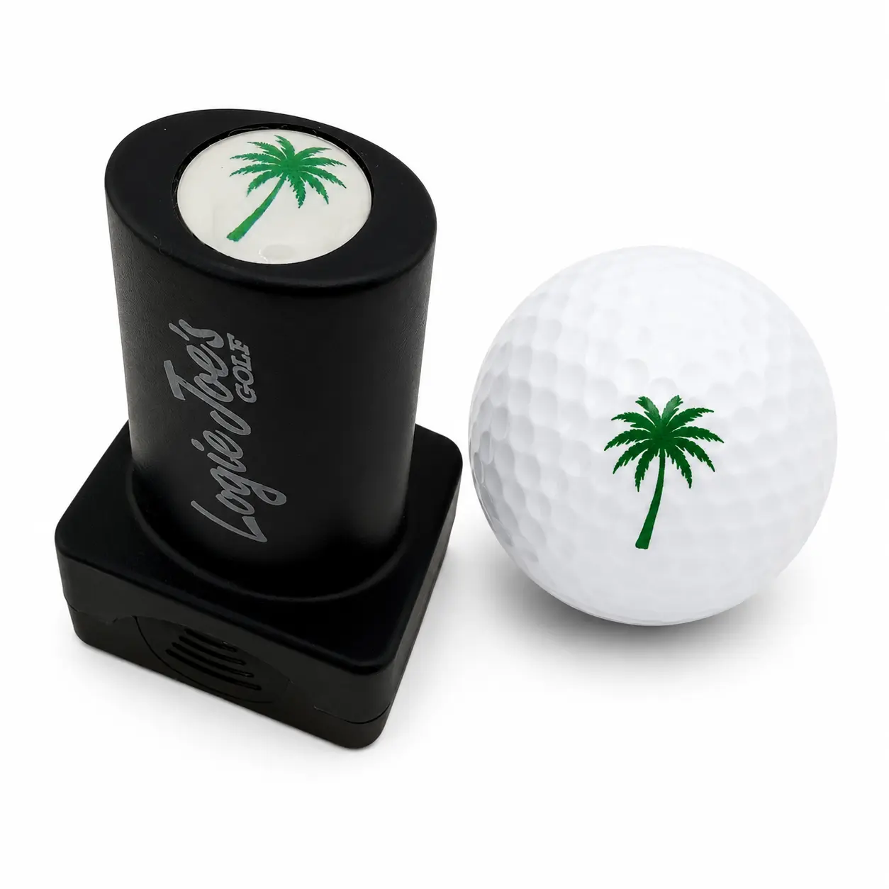 Palm Tree Golf Ball Stamp | Quick-Dry Ink Stamper | Easy Ball Identification | Fun Golf Gift