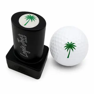 Palm Tree Golf Ball Stamp | Quick-Dry Ink Stamper | Easy Ball Identification | Fun Golf Gift
