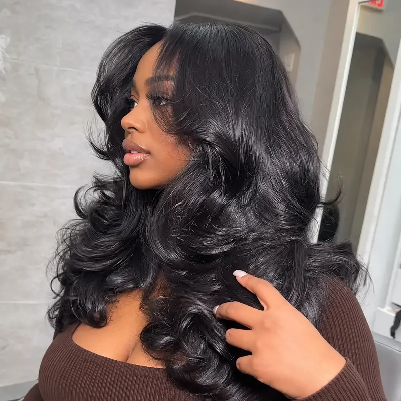 Bling Hair Ready To Wear 9x6 7x5 Lace Closure Wig Body Wave Glueless Wig Human Hair 6x4 5x5 Pre Cut Lace Closure Wigs For Women 180 Density Brazilian Real Human Hair 13x4 13x6 Drawstring Glueless Lace Front Wig
