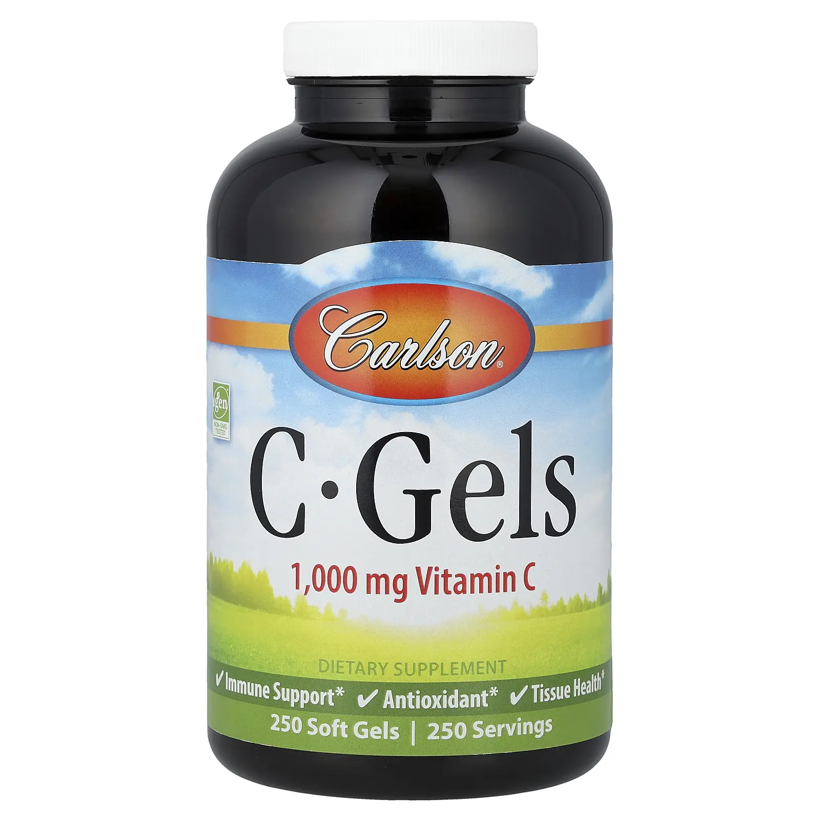 Carlson C-Gels, Vitamin C, 1,000 mg, 250 Soft Gels