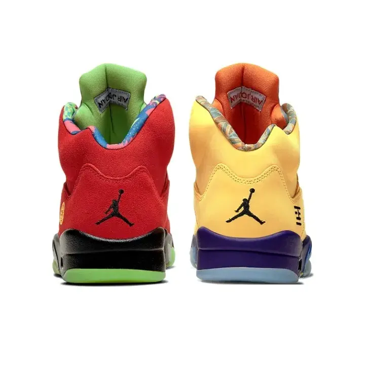 Brand New Sealed With Original Shoe Box Unisex High Top Basketball Sneakers Mixed Color Red Yellow Suede Multi-Color Outsole Retro Cushioned Street Sports Shoes