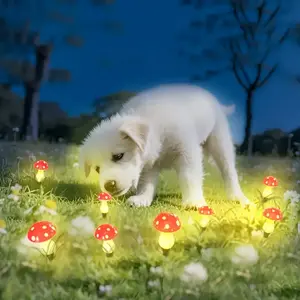 20pcs Solar Mushroom Lights, Outdoor Lawn Lights. Automatically turn off during the day and on at night. Solar lights with IPX4 rating and 8 modes. Suitable for summer, camping, Christmas, party decoration and path lighting. Solar Garden Lights