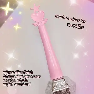 Shinee Gel Top Coat shiny gel top coatsealer shinee gel No Wipe Top Coat Soak Off UV LED Gel Nail Polish