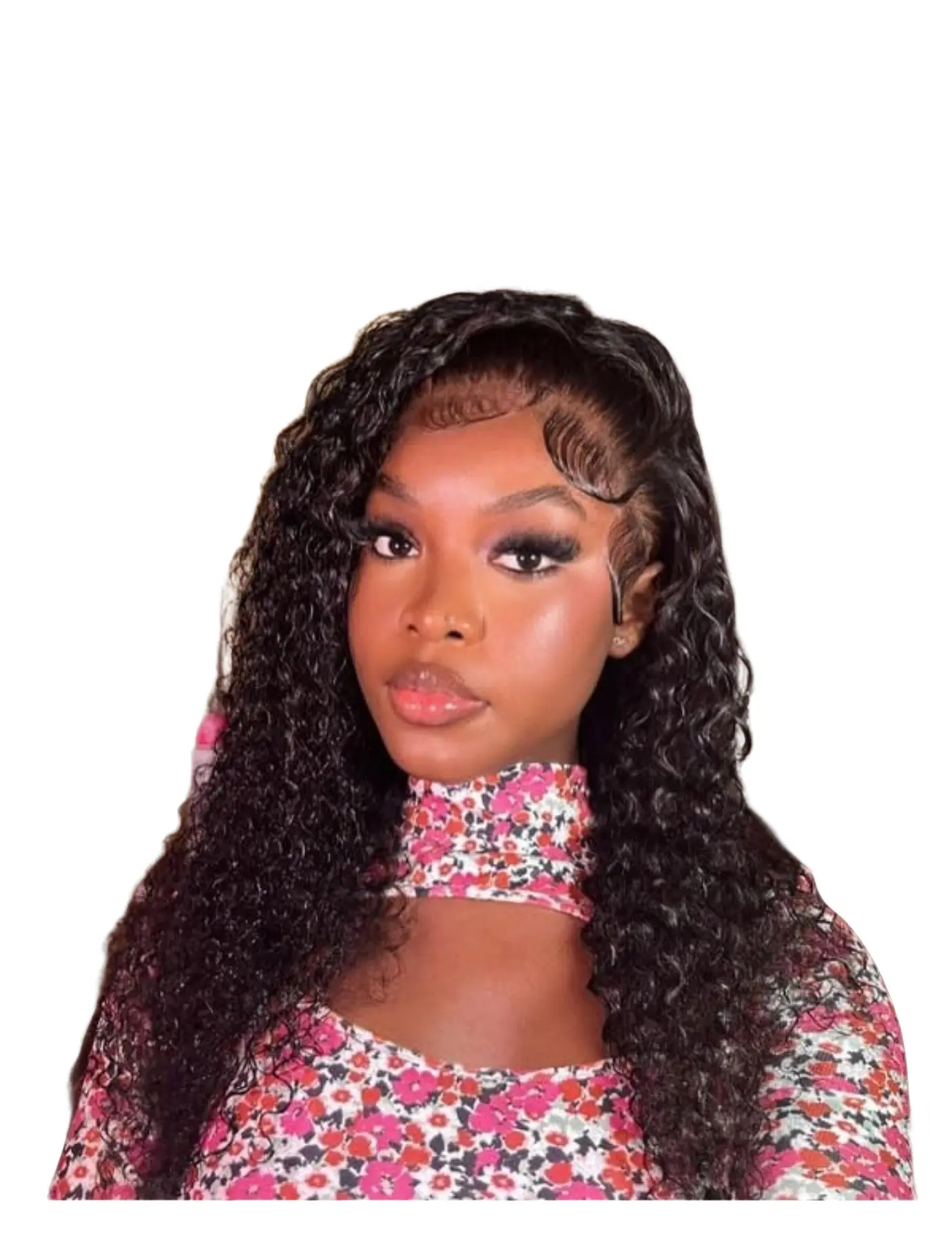 5X5 Deep Wave Lace Front Wigs Human Hair 200 Density 5X5 HD Lace Frontal Wig Human Hair Wigs for Women Glueless Wigs Human Hair Deep Curly Wig Pre Plucked
