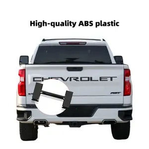 3D Tailgate Letter Insert Kit Compatible with Chevrolet Silverado 1500 2500 2019 2020 2021 2022 2023 2024 2025, Durable ABS Plastic, Weatherproof, Easy to Install, Strong Adhesive Tailgate Emblem Upgrade