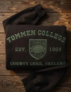 Tommen College Embroidered Sweatshirt, Boys of Tommen Crewneck Sweatshirt, Cozy Bookish Apparel, Binding 13 Fan Gift, Cork, Ireland