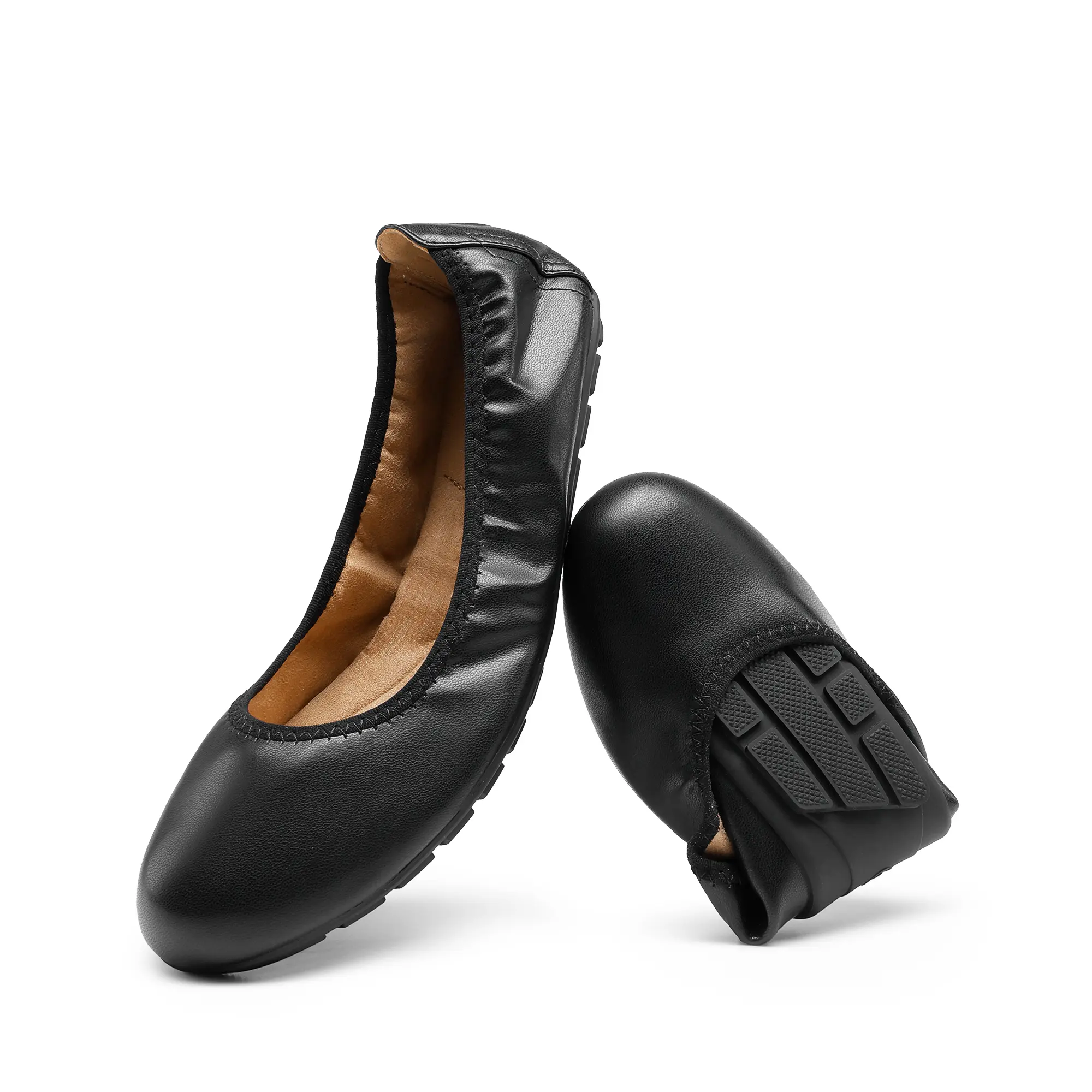 Dream Pairs Women's Dressy Ballet Flats Footwear - Foldable Round Toe, Slip-On, Arch Support, Comfortable Lightweight Shoes for Travel