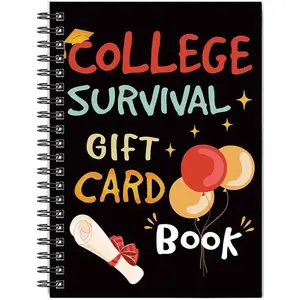 2026 New College Gift Card Book, 7 x 5 Inch Graduation Gift Wrap Card Book 2026, High School Graduation Gift Card Books Leaving Home High University School Care Package Cash Holder (Balloon)