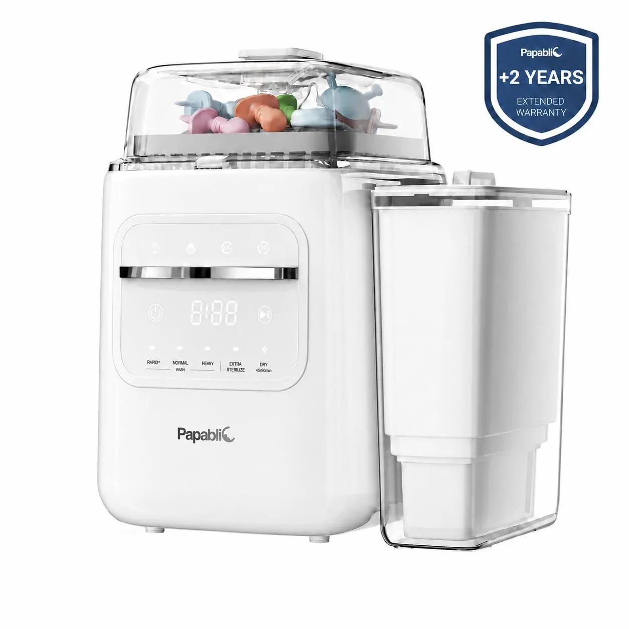 Papablic SafeguardPlus Baby Bottle Washer with Water Purification, 8 Bottles Capacity, 12-Min Fast Wash, 360° Deep Clean Bottle Washer & Sterilizer & Dryer for Bottles, Pump Parts, Baby Essentials #tiktokshopbacktoschool,back to school