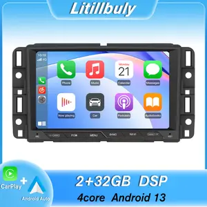 8" Android 13 Car Stereo for Chevrolet Silverado GMC Sierra Yukon 2007-2013  touch screen has Android Auto Wireless Carplay, Bluetooth WIFI supports GPS Navigation