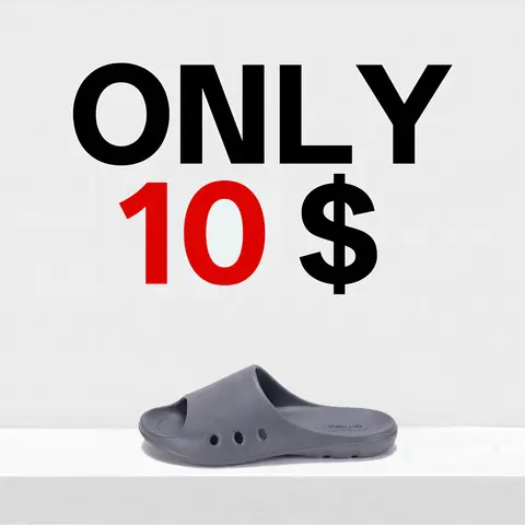 QIMEIJIA Women's Basic Comfortable Slide Slippers - Quick-Dry EVA, Wide, Thick-Sole, Waterproof, Drain Holes, Lightweight Slip-On Indoor Footwear for Bathrooms, Pools ($10)