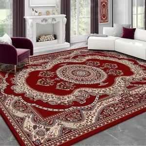 American-style carpet, luxurious living room carpet, suitable for home bedroom, American-style red full coverage