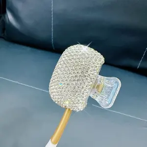 High-End Diamond Toothbrush Holder, Plastic Toothbrush Protector, Ideal for Bathroom and Travel, Essential Home Accessory, Easy Storage