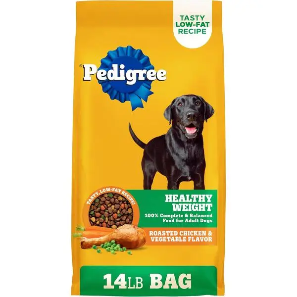 Pedigree Healthy Weight Adult Dry Dog Food, Roasted Chicken and Vegetable Flavor, 14 lb. Bag