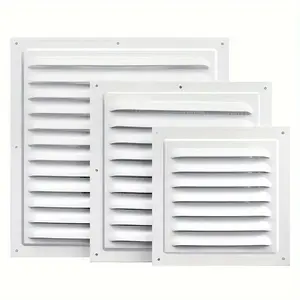 Aluminum Alloy Vent Cover, Louvered Wall Air Vent Grille for Exhaust and Ventilation, Vent Cover for Home, Office, Hotel, Restaurant