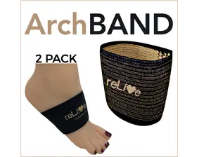 AIRfeet - Plantar Fasciitis, Compression/Massage ArchBAND - 2 pack