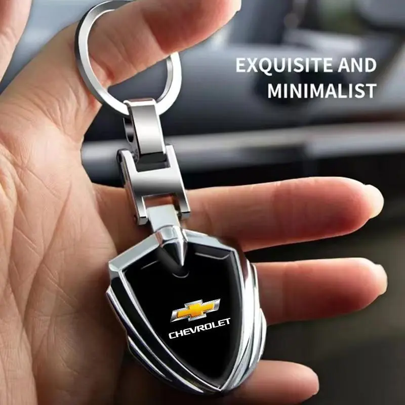 Car Accessories 3D Metal Key Rings Car Logo Emblems Keychain For Chevrolet Colorado Cruze Captiva Malibu Trax Aveo Camaro