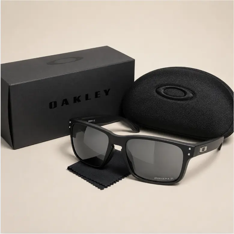 Hoolbrook Silver Mirror Polarized Sunglasses UV400 Black Frame Men’s Outdoor Driving Travel Eyewear