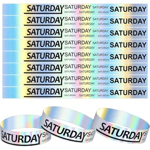 600 count Plastic Saturday Wristbands Event Wristbands for Party Custom Plastic Bracelets Wristband Events  Wristband Bulk()