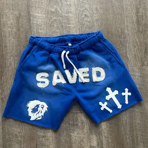 SAVED Acid Washed Shorts (Blue)