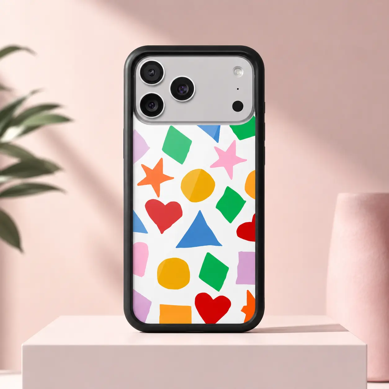 Slushy Noobz x Wildflower Shapes and Colors Phone Case, Colorful Geometric Protective Mobile Cover