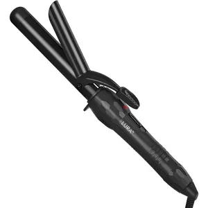LURA 1 1/4 Inch Large Barrel Curling Iron with Ceramic Tourmaline Barrel, Dual Voltage Hair Curler with 2 Heat Settings (320°F–410°F), Fast Heating Curling Wand for All Hair Types