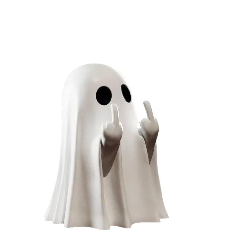 Spooky Halloween Outdoor Decor Vintage 90s Inflatable Giant Ghost Animated for Yard Haunted House Party Eerie Atmosphere