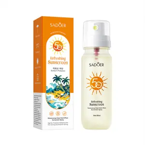 Sunscreen Spray, Broad Spectrum SPF 50, Lightweight Spray Sunscreen, Non-Greasy & Water Resistant, Oil-Free & Non-Comedogenic UVA/UVB, 3.04 oz