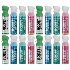Boost Oxygen Natural Portable 5 Liter Pure Oxygen Variety Canister (16 Pack)