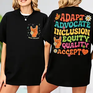 Adapt Advocate Inclusion Equity Equality Accept T-shirt,Special Education T-shirt,Autism T-shirt,Teacher Sped Tee,Inclusion Shirt,Mindfulness Tee