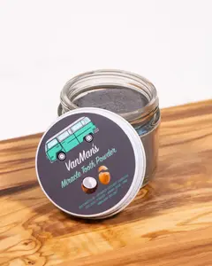 VanMan’s Natural Eggshell Tooth Powder - Activated Charcoal & Minerals - Fluoride Free - Naturally Remineralizing