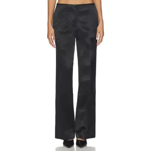 Helmut Lang Minimal Satin Pant in Black