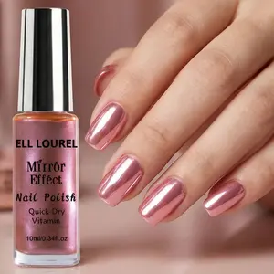 ELL LOUREL Nails Salon Offers Electroplated Rose Pink Nail Polish for Nail Art That Dries Quickly, Scratches, Is Long-Lasting And Resistant to Dullness, Making It Suitable for All Seasons