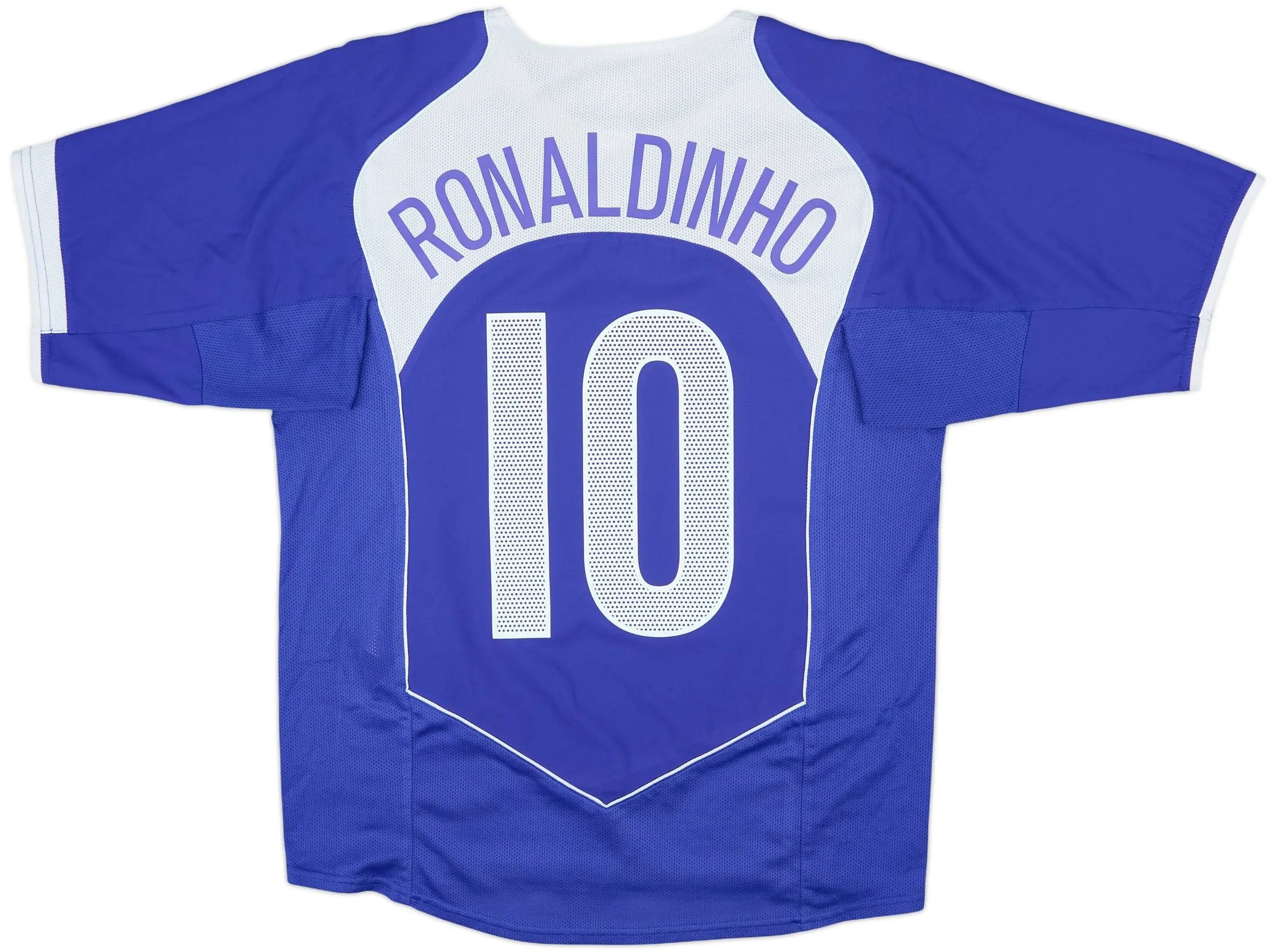 #10 Ronaldinho - Short Sleeve 2004-06 Retro Jersey