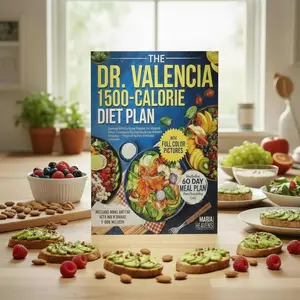 Dr. Valencia Meal Planner – Daily Food & Nutrition Organizer, Spiral Bound Healthy Lifestyle Journal for Easy Meal Prep & Balanced Eating