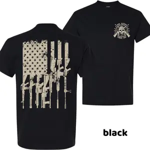 Guns and Glory T-Shirt, American Flag Rifle Shirt, Patriotic 2A Freedom Tee, USA Pride Gift for Him, Husband, Dad