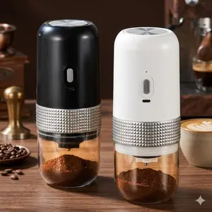 USB-C Portable Electric Coffee Grinder - Adjustable Grind Size for Espresso & Pour Over, Cordless Static-Free Cup, Modular Anti-Static Design, Perfect for Camping Office Home Use