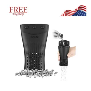 1200 PCS Decanter Cleaning Beads with Black Silicone Bag Reusable Stainless Steel