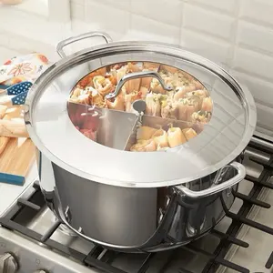 20 Qt Tamalera with Divider - PRINCESS HERITAGE STAINLESS STEEL COOKWARE