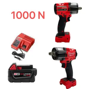 Milwaukee M18 1000Nm Cordless Impact Wrench 1/2-Inch Drive, Redlink Plus System, Variable Speed Trigger, Suitable for Heavy-Duty Fastening and Bolt Loosening, Home Maintenance, Industrial Applications, High-Torque Hand Tool
