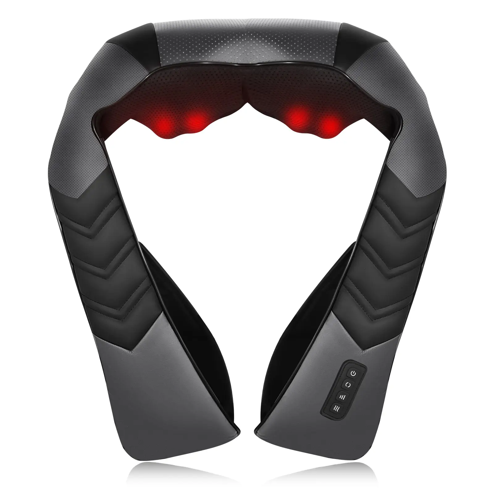 MASGRE 3D Neck & Back Massager with Soothing Heat – Deep Kneading Pillow for Shoulders, Legs, Home, Office & Car Relaxation Gift Adjustable