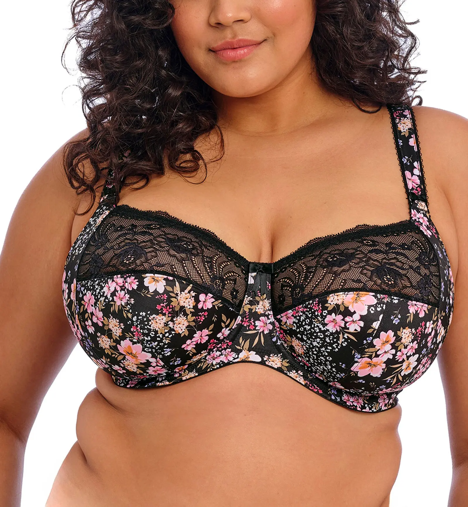 Elomi Morgan Stretch Lace Banded Underwire Bra (4110) - Summer Garden