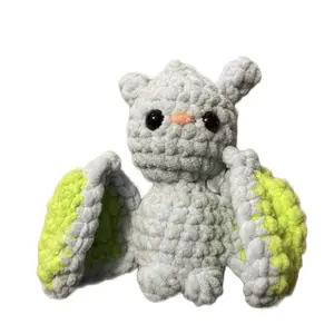 Crochet Bat Cute Amigurumi Plushie Colorful